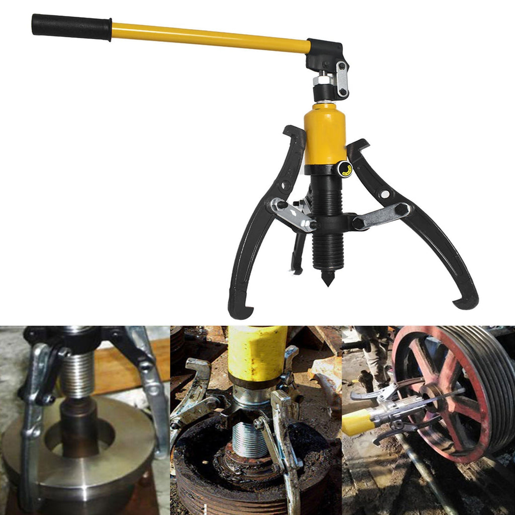 Labwork 3in1 Hydraulic Gear Puller Pumps Oil Tube 3 Jaws Drawing Machine 5T Lab Work Auto