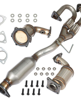 Labwork 3pcs Catalytic Converter Left & Right & Rear For 2003-2005 2007 Nissan Murano 3.5L V6