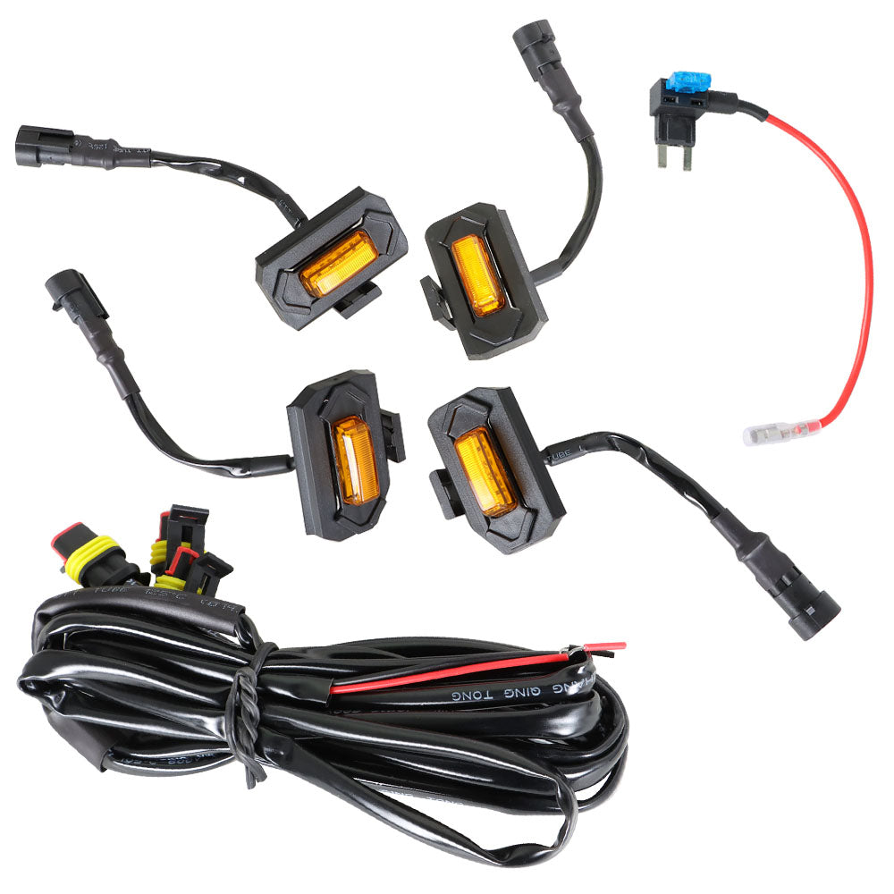 Labwork 4× For Toyota Tacoma Trd Pro 2020-2021 Amber 6000K LED Grille Light Kit Lab Work Auto