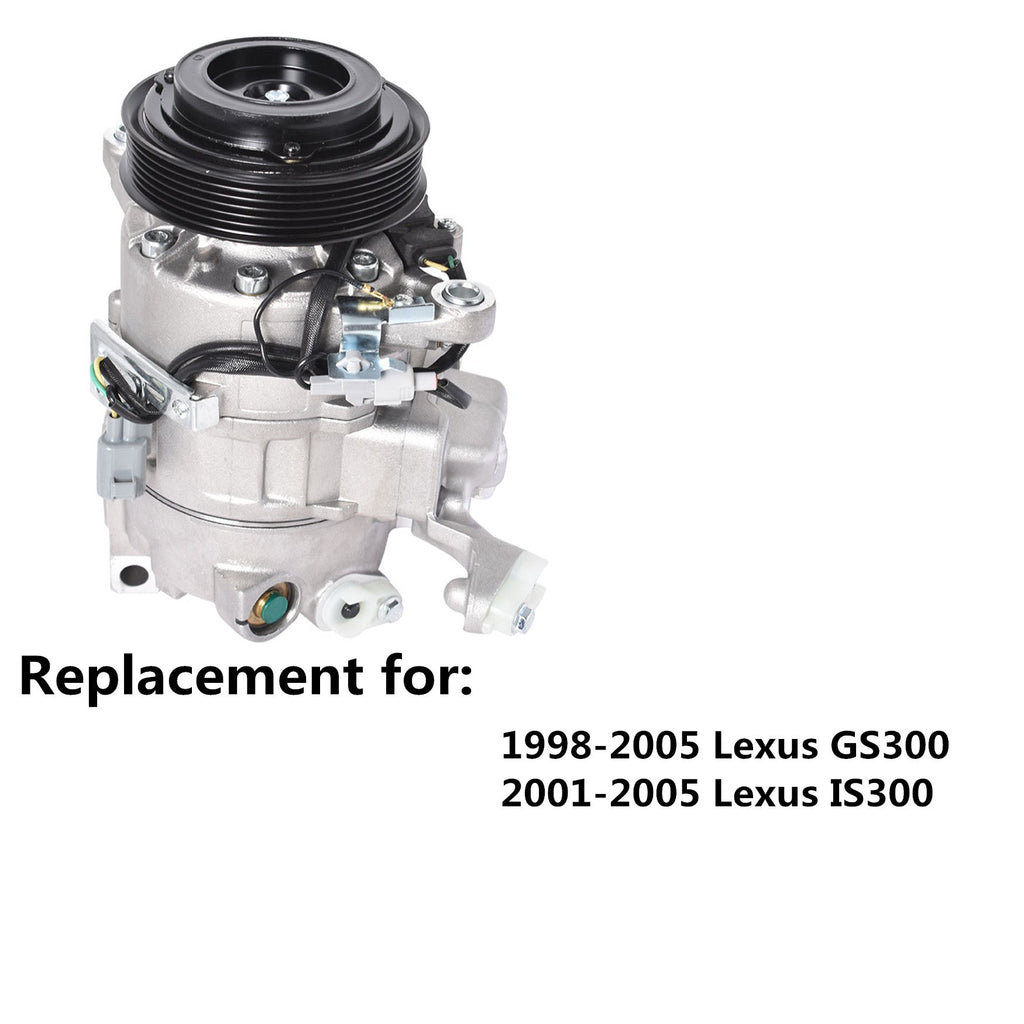 Labwork A/C Compressor For 1998-2005 Lexus GS300 2001-2005 IS300  3.0L  77371 Lab Work Auto