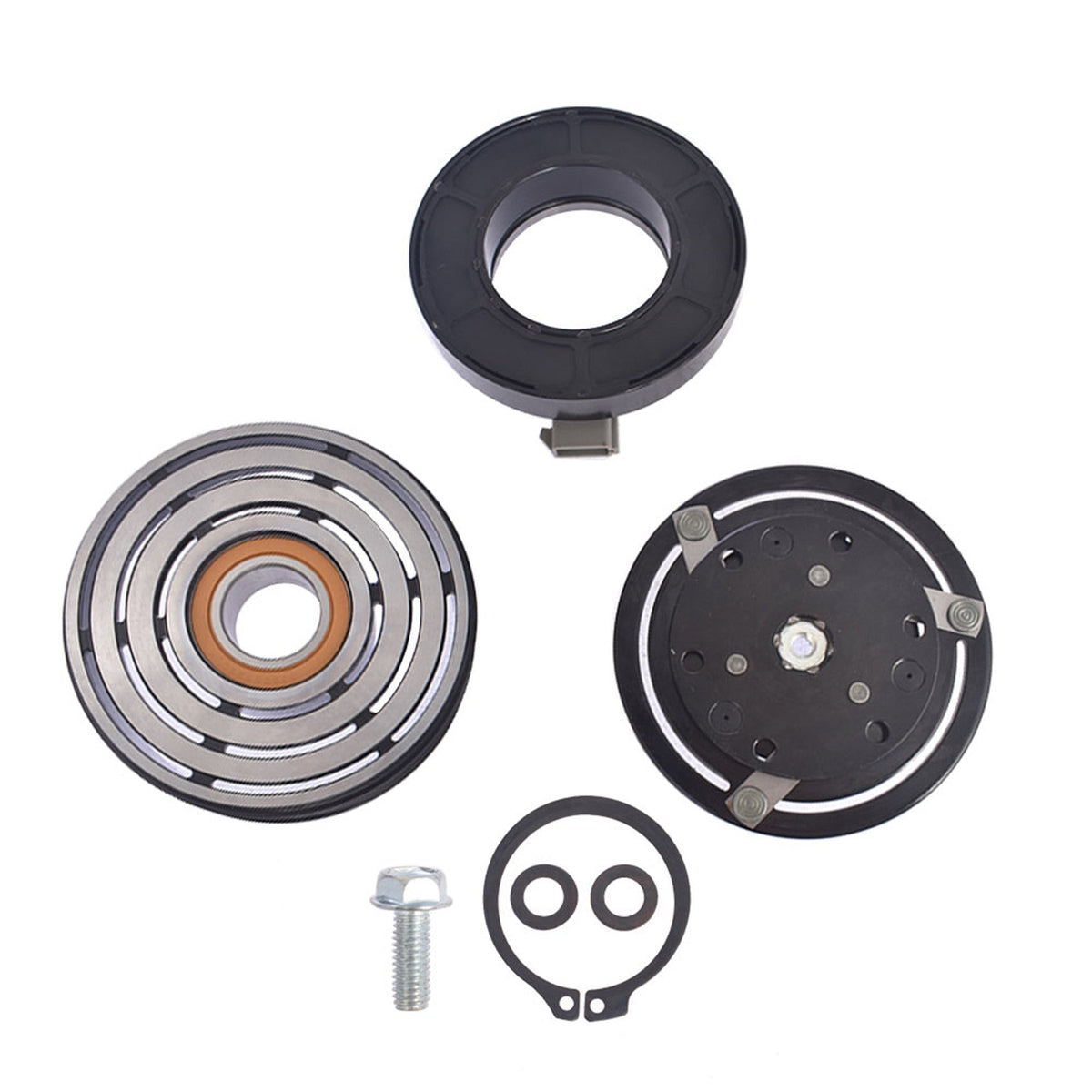 Labwork AC Compressor Clutch Kit Coil Pulley Plate For 02-03 Ford F-150 4.6 5.4l Lab Work Auto