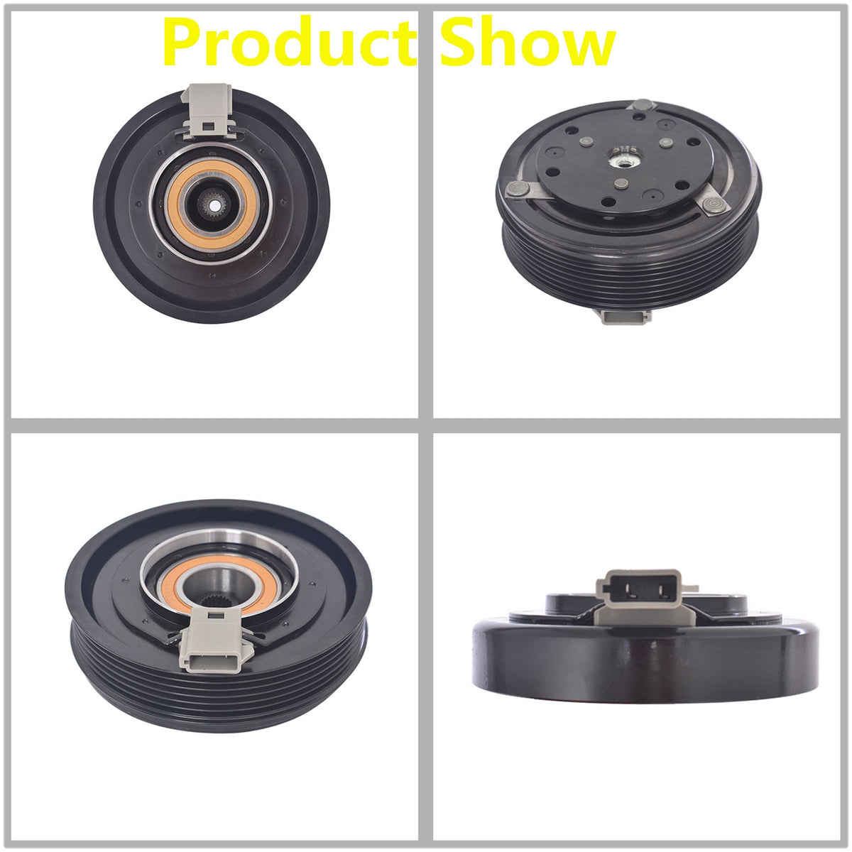 Labwork AC Compressor Clutch Kit Coil Pulley Plate For 02-03 Ford F-150 4.6 5.4l Lab Work Auto