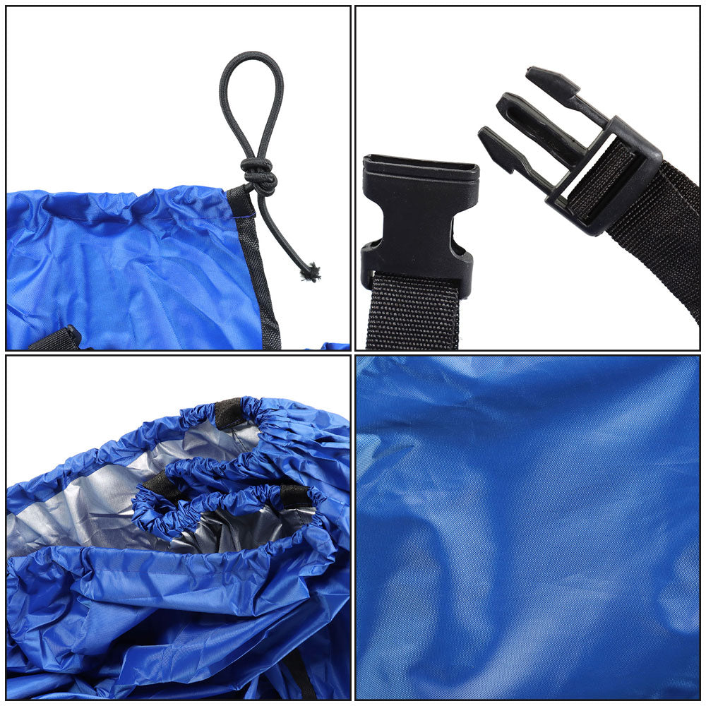 Labwork BLUE for Jon Boat Cover 12ft-18ft L Beam Width Up to 75inch 210D Lab Work Auto