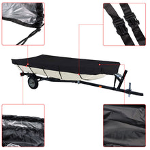 Load image into Gallery viewer, Labwork Black 210D For Jon Boat Cover 12ft-18ft L Beam Width up to 75inch Lab Work Auto
