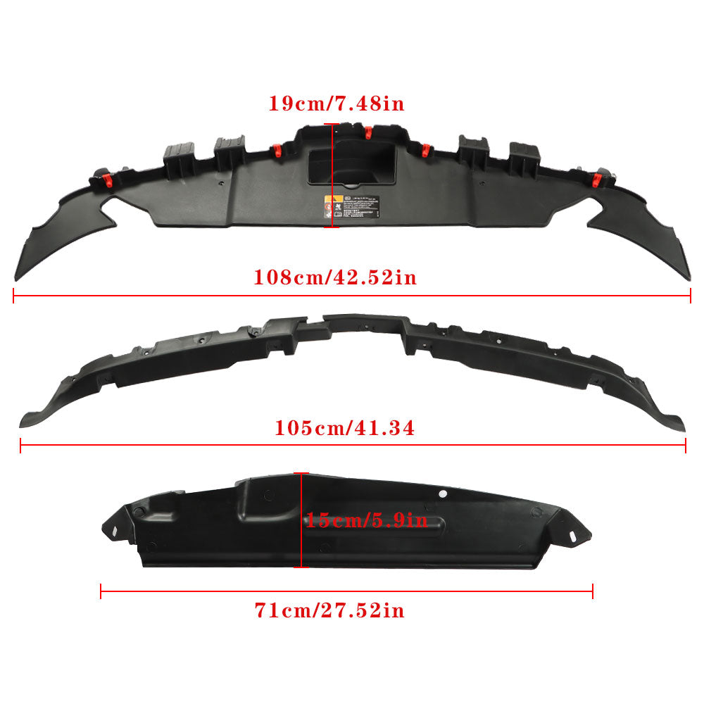 Labwork Black Front Bumper Grill-Upper Support FOR 2013-16 Chevrolet GM Malibu 23232813 Lab Work Auto