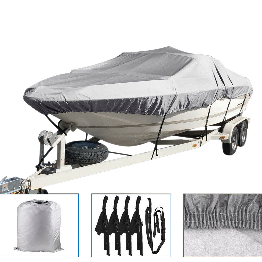Labwork Boat Cover 14-16 Ft 3 Layers Heavy Duty Fabric W/Cotton Lining Waterproof 90" US Lab Work Auto