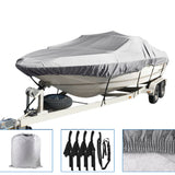 Labwork Boat Cover 14-16 Ft 3 Layers Heavy Duty Fabric W/Cotton Lining Waterproof 90