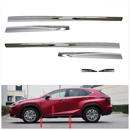 Labwork Body Side Door Molding Trim for Lexus RX350 RX450H 2016-2019 Lab Work Auto