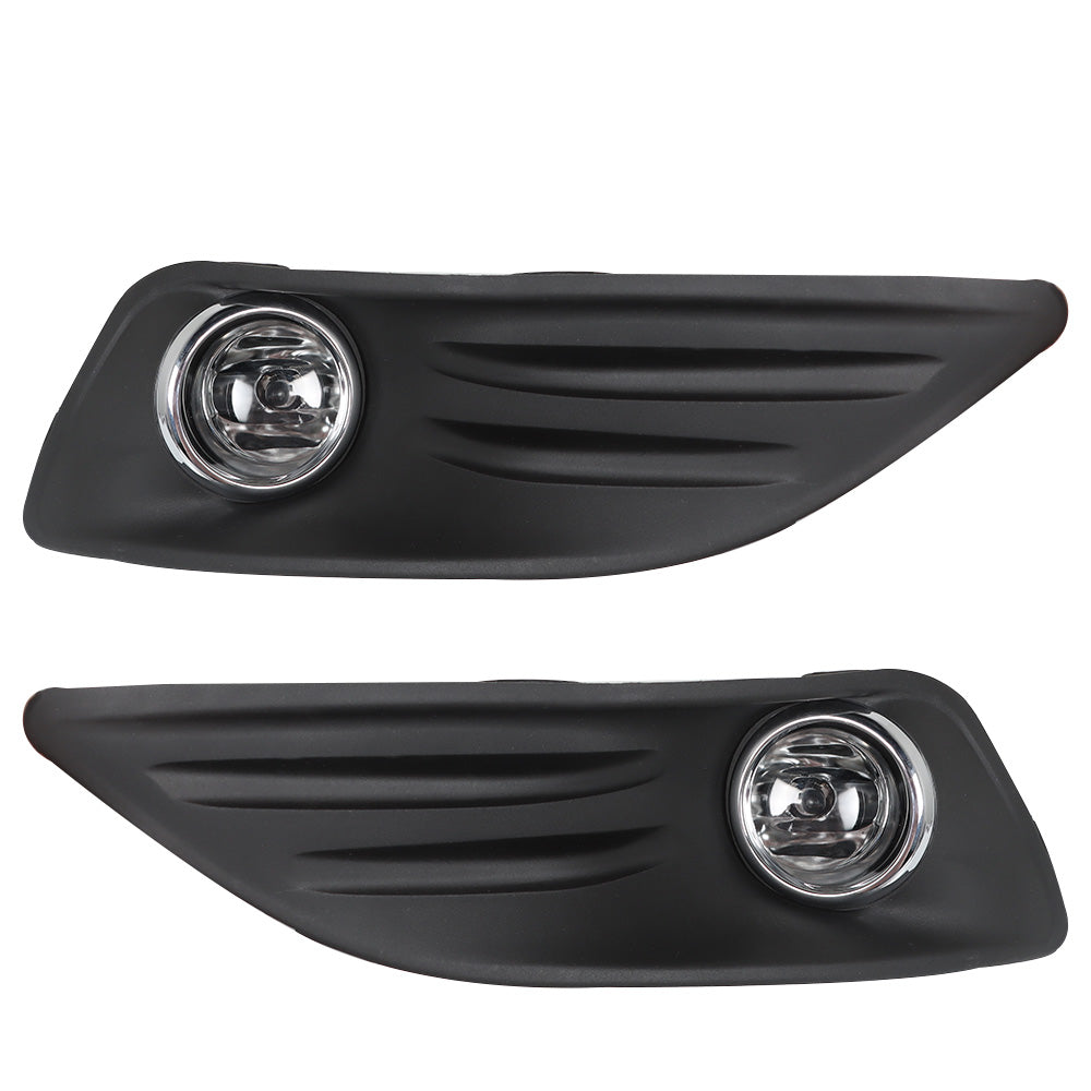 Labwork Bumper Fog Lights Driving Lamps Wiring Switch Kit For 2014-2018 Ford Fiesta Lab Work Auto