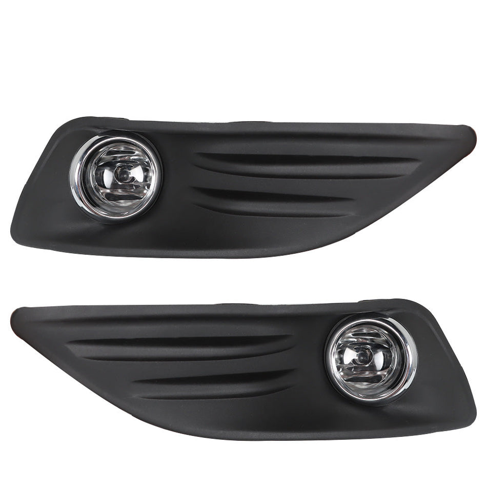 Labwork Bumper Fog Lights Driving Lamps Wiring Switch Kit For 2014-2018 Ford Fiesta Lab Work Auto