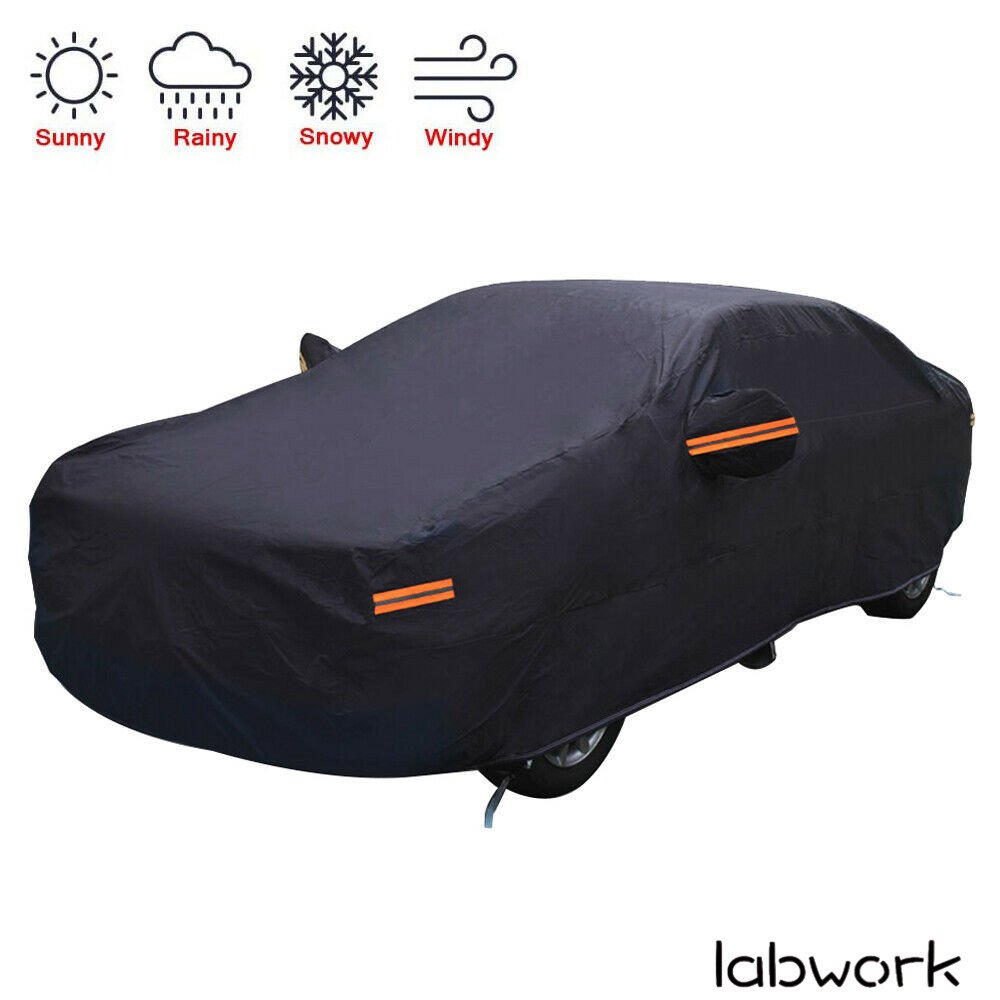 Labwork Car Cover All Weather Protection For Sedan Waterproof Breathable Lab Work Auto