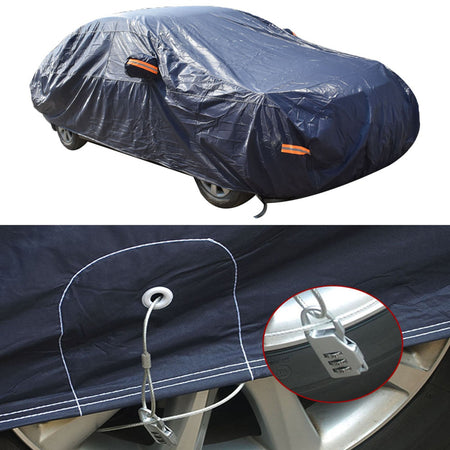 Labwork Car Cover All Weather Protection For Sedan Waterproof Breathable Lab Work Auto