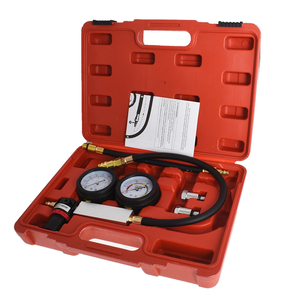 Labwork Car Cylinder Leak Tester Petrol Engine Compression Leakage Detector Kit Lab Work Auto