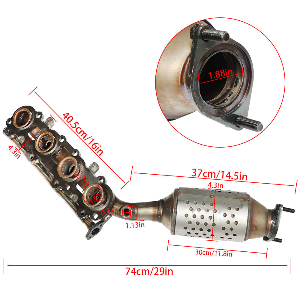 Labwork Catalytic Converter Exhaust Manifold Assembly LH For Toyota Lexus 4.7L V8 Lab Work Auto