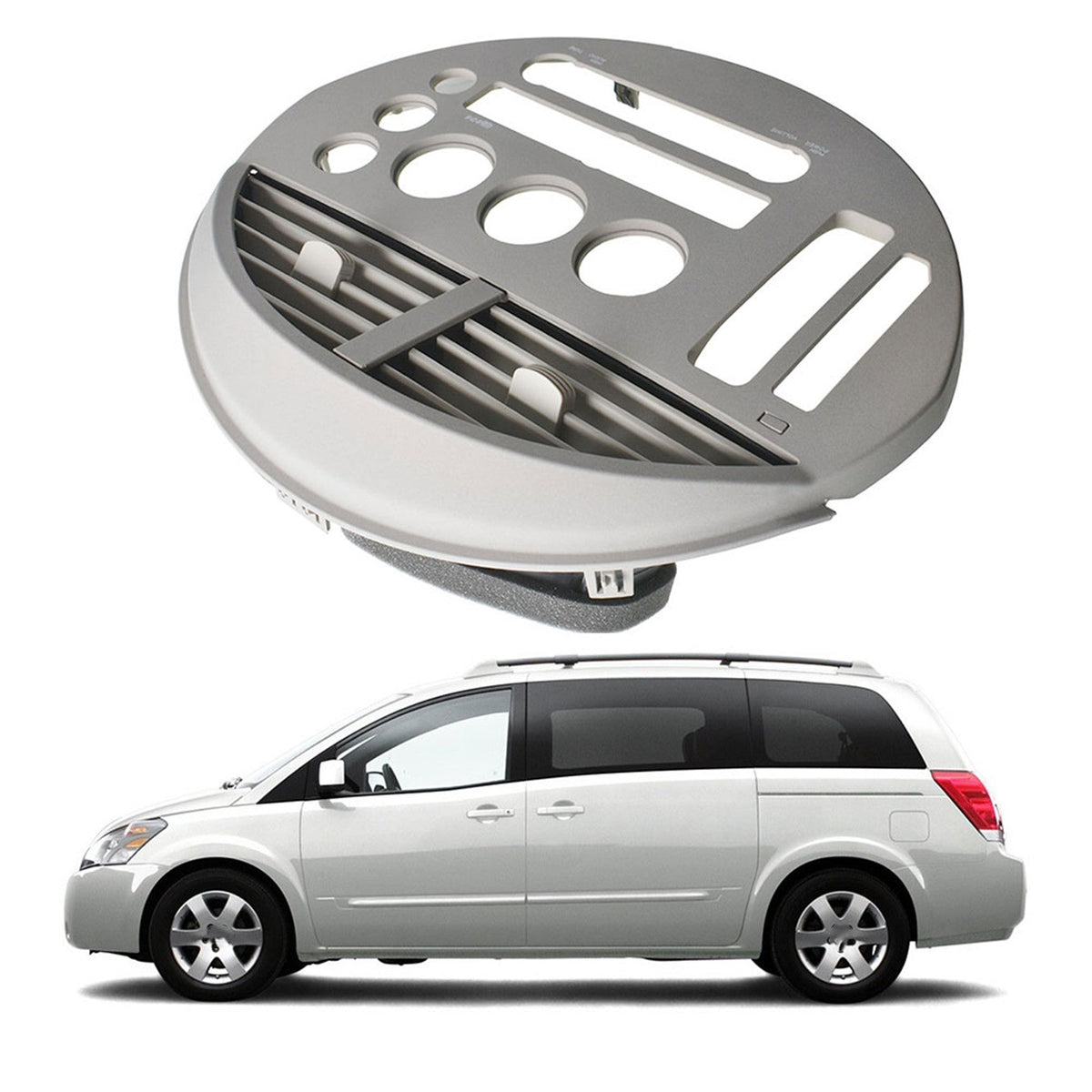 Labwork Center Console Radio Instrument Panel Bezel Cover For 04-05 Nissan Quest Lab Work Auto
