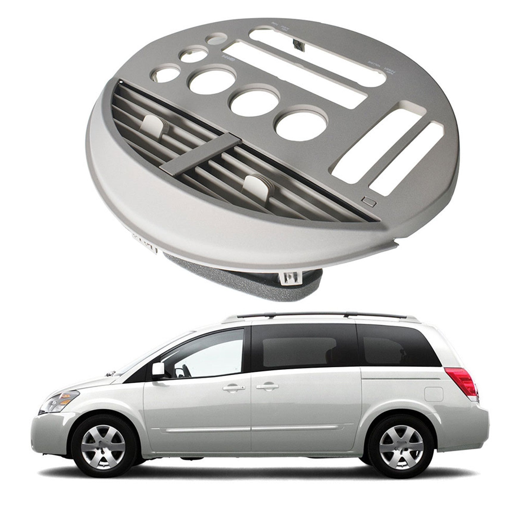 Labwork Center Console Radio Instrument Panel Bezel Cover For 04-05 Nissan Quest Lab Work Auto
