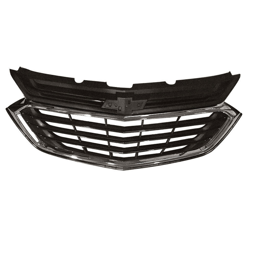 Labwork Chrome Front Upper Grille Mesh Grill For 2018-2020 Chevrolet Equinox Black Lab Work Auto