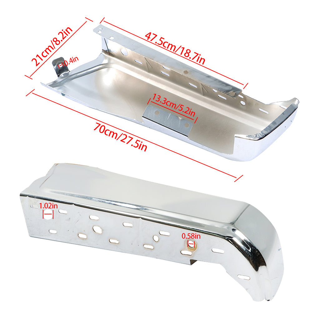 Labwork Chrome Rear Bumper End Cap For 2015 2016-2020 Ford F150 Driver Side LH Lab Work Auto
