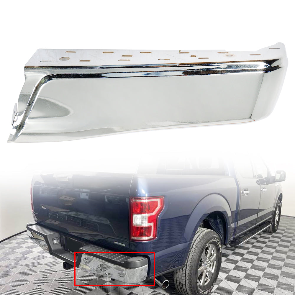 Labwork Chrome Rear Bumper End Cap For 2015 2016-2020 Ford F150 Pickup Right RH Lab Work Auto