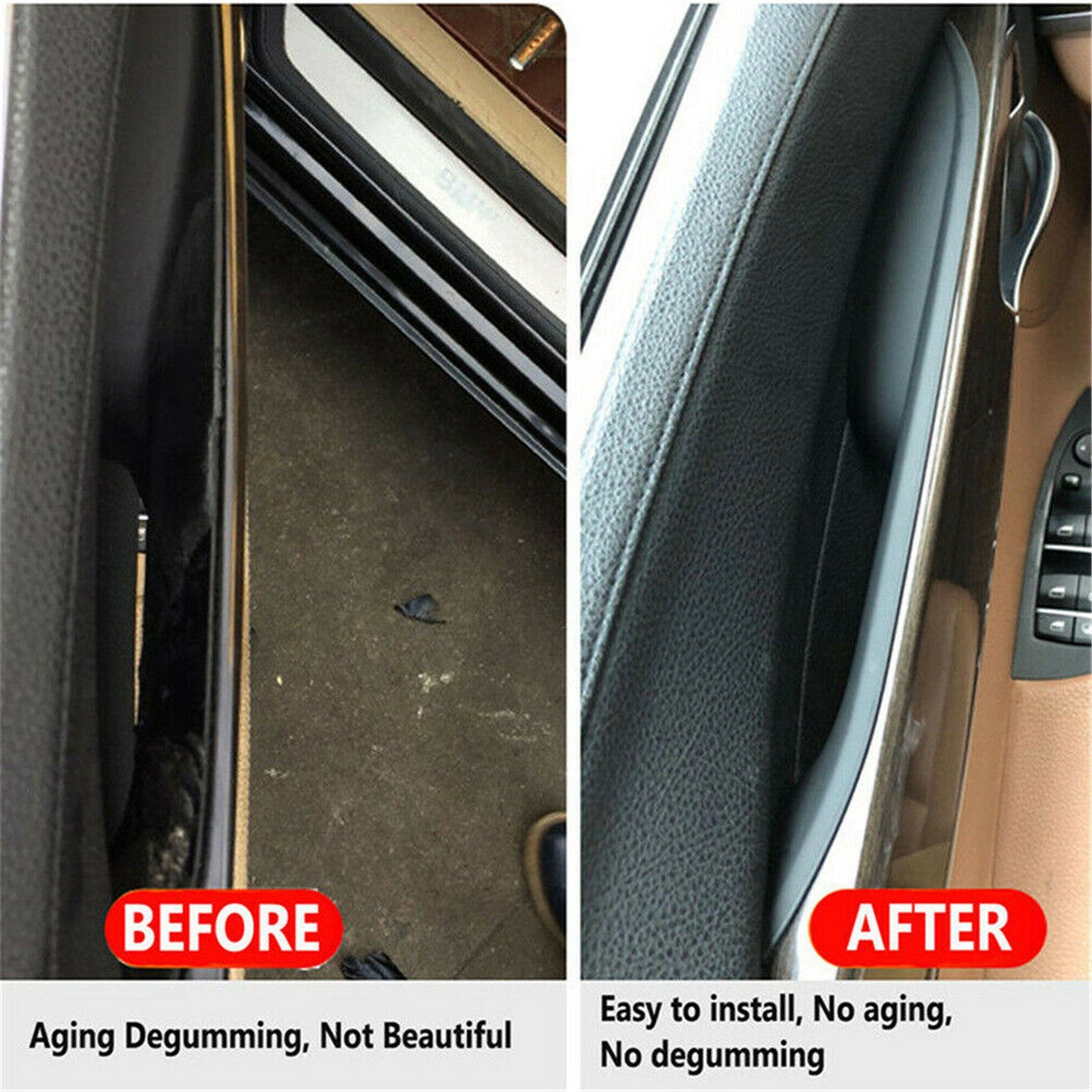 Labwork Door Interior Inner Handle Pull Carrier Cover For BMW 7 F01 F02 08-15 Lab Work Auto