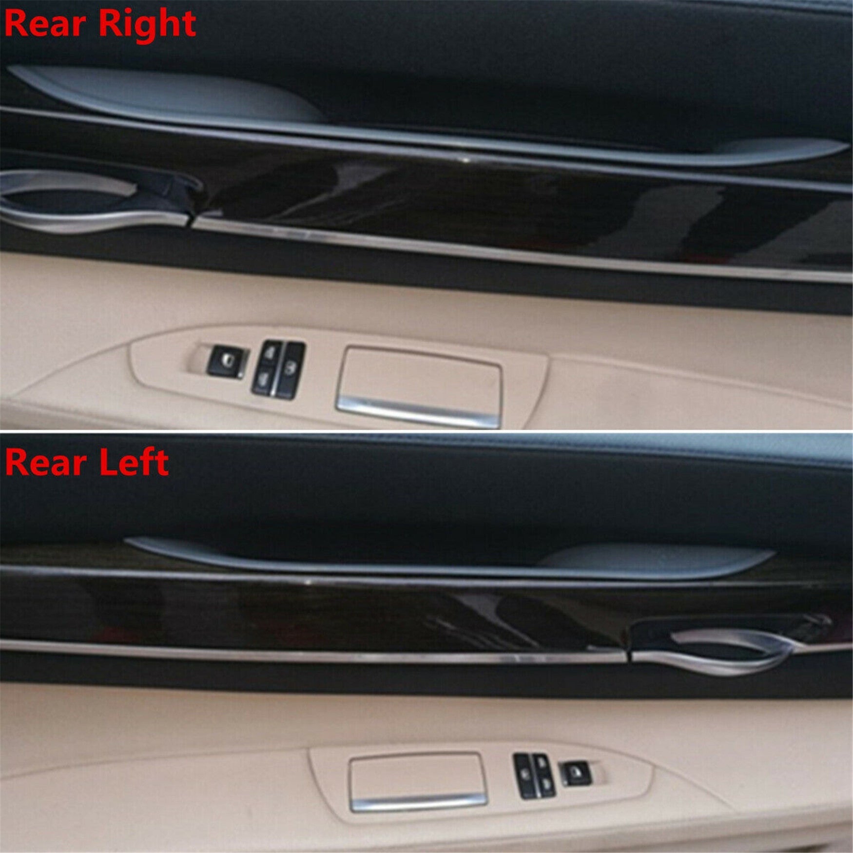 Labwork Door Interior Inner Handle Pull Carrier Cover For BMW 7 F01 F02 08-15 Lab Work Auto
