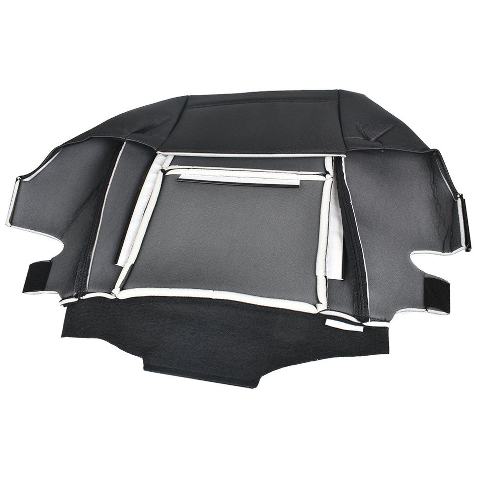 Labwork Driver Bottom Leatherette Black Seat Cover Ebony Fit For Cadillac Escalade 07-14 Lab Work Auto