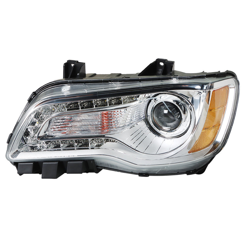 Labwork Driver Left For 2011-2014 Chrysler 300 Headlight Assembly Halogen Chrome Lab Work Auto