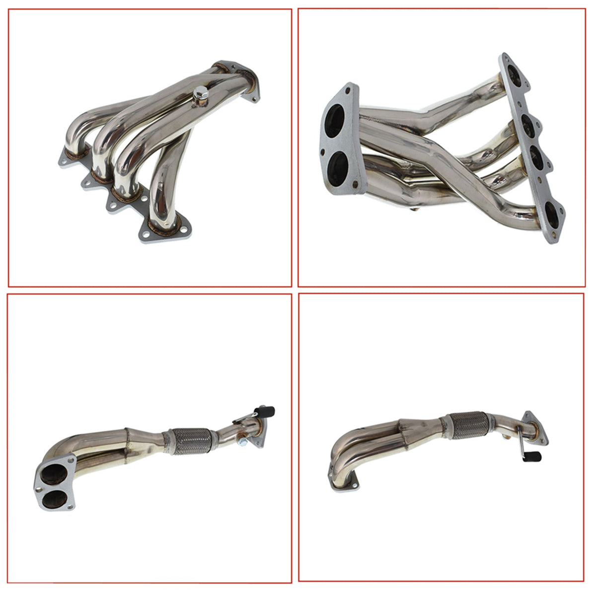 Labwork Exhaust Header + Gasket / Bolts For 1998-2002 Accord l4 DX / EX / LX 2.3L SOHC Lab Work Auto