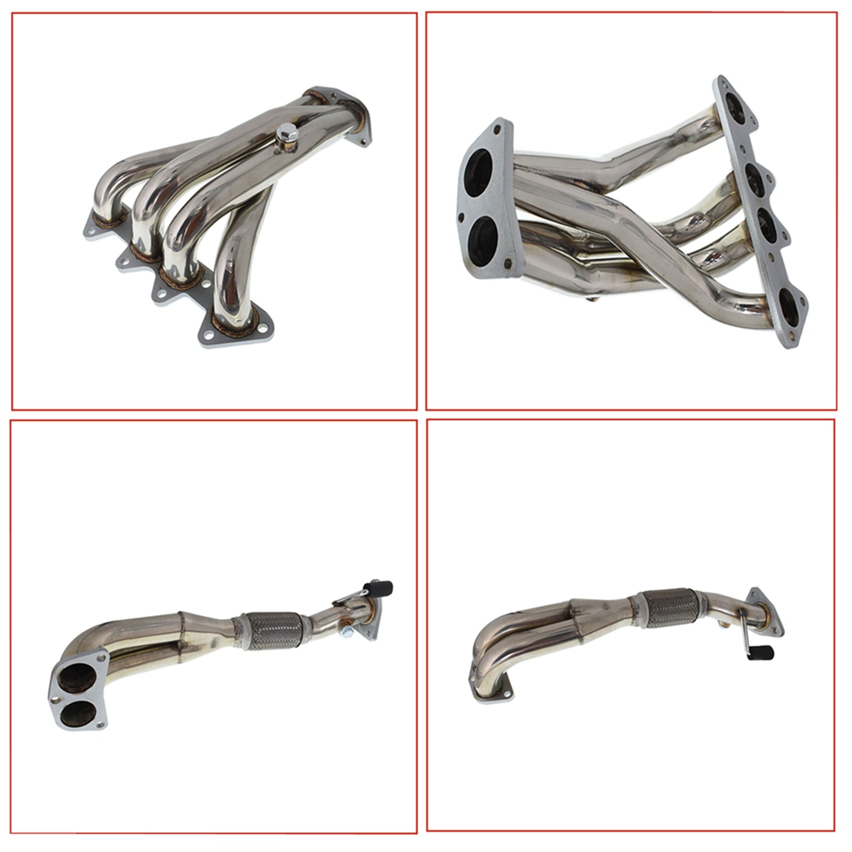 Labwork Exhaust Header + Gasket / Bolts For 1998-2002 Accord l4 DX / EX / LX 2.3L SOHC Lab Work Auto
