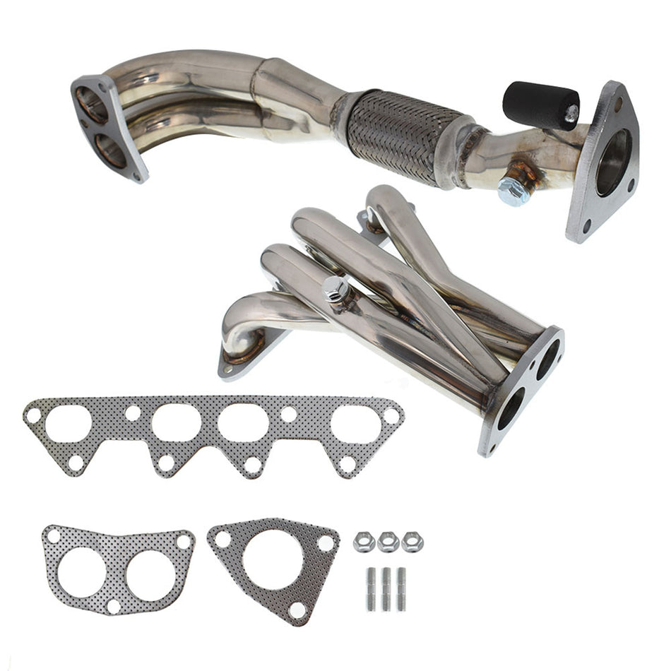 Labwork Exhaust Header + Gasket / Bolts For 1998-2002 Accord l4 DX / EX / LX 2.3L SOHC Lab Work Auto