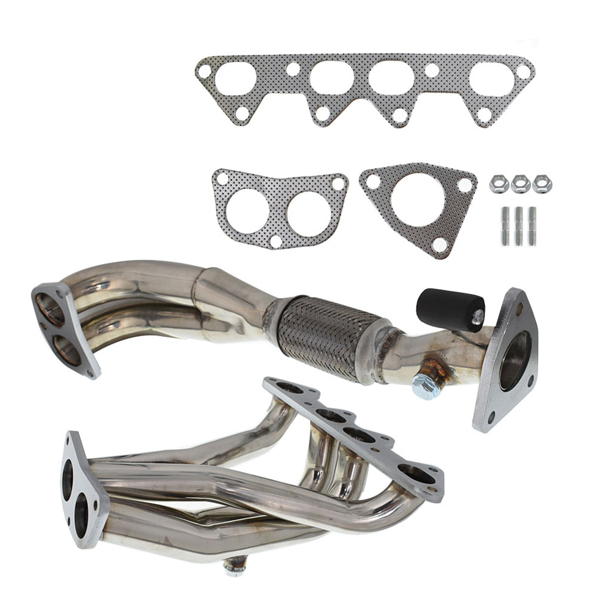 Labwork Exhaust Header + Gasket / Bolts For 1998-2002 Accord l4 DX / EX / LX 2.3L SOHC Lab Work Auto