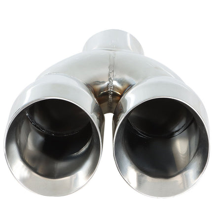 Labwork Exhaust Tip Dual Wall Stainless Steel Twin 4 inch Outlet 3 inch Inlet 9 Length Lab Work Auto