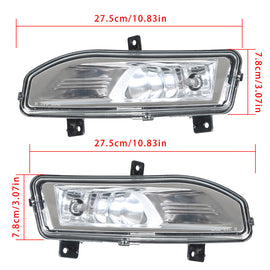 Labwork Fit For 17-20 Nissan Rogue S SL SV Front Bumper Fog Light Lamps Assembly RH&LH