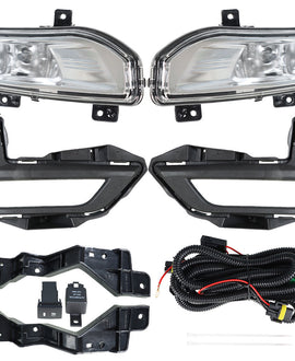 Labwork Fit For 17-20 Nissan Rogue S SL SV Front Bumper Fog Light Lamps Assembly RH&LH