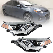 Load image into Gallery viewer, Labwork Fit For 2014 2015 2016 Toyota Corolla Headlight Halogen Clear Right&amp;Left Lab Work Auto