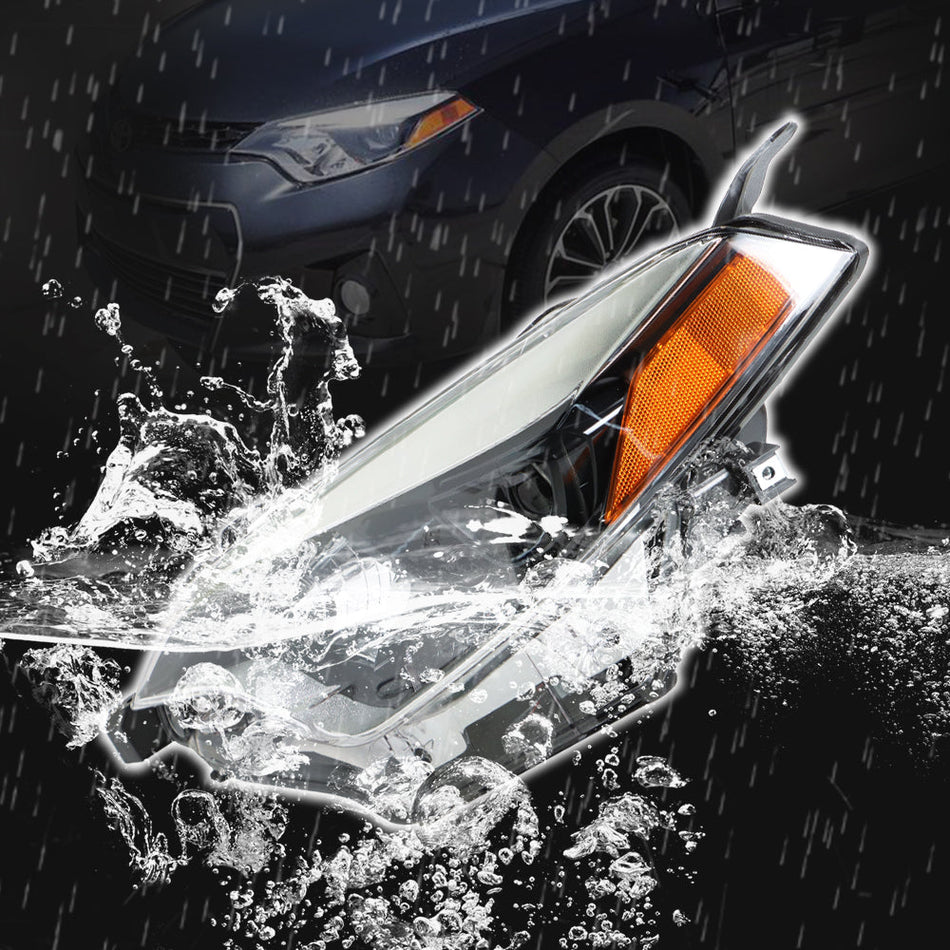 Labwork Fit For 2014 2015 2016 Toyota Corolla Headlight Halogen Clear Right&Left Lab Work Auto