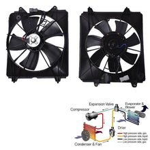 Load image into Gallery viewer, Labwork For 07-09 Honda CR-V Left+Right Radiator and A/C Condenser Fan Assembly Lab Work Auto