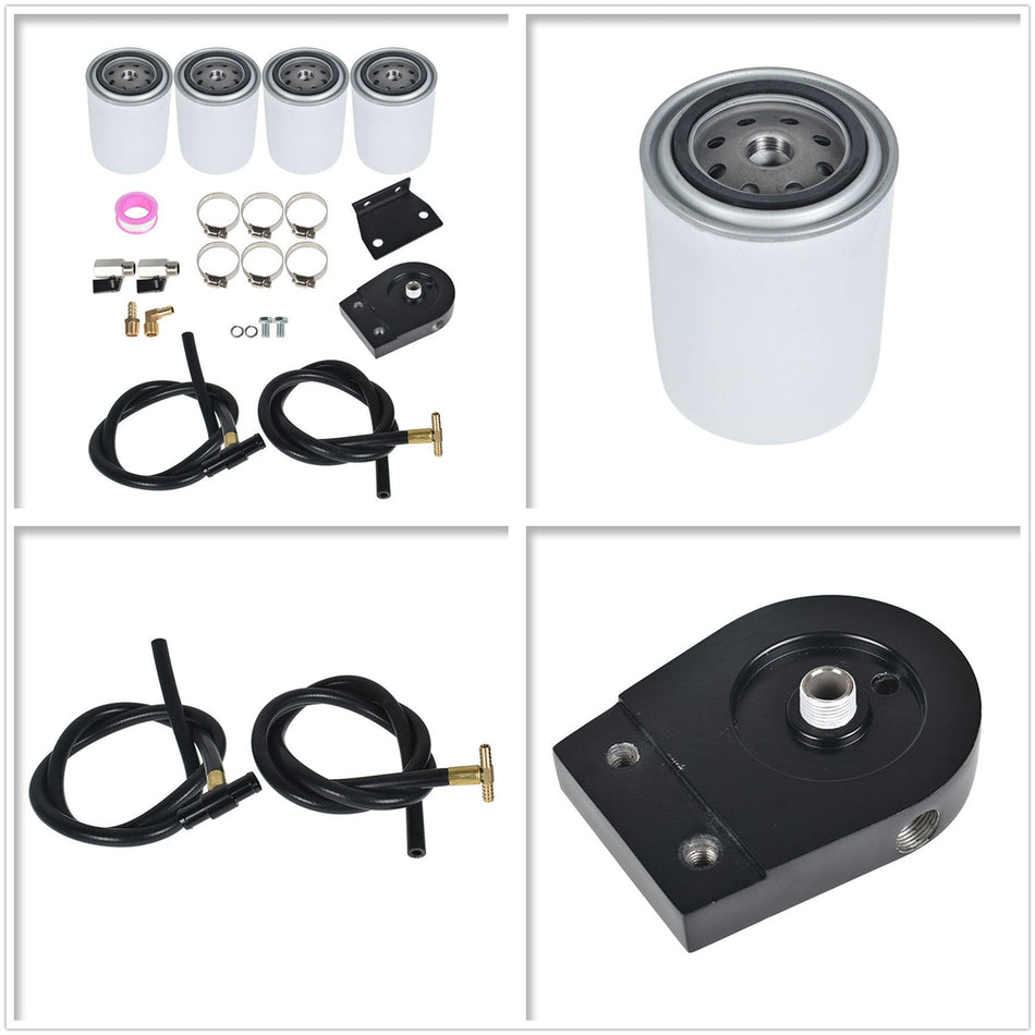 Labwork For 08-10 Ford 6.4L Powerstroke Diesel Coolant Filtration Kit +4 Filters Lab Work Auto