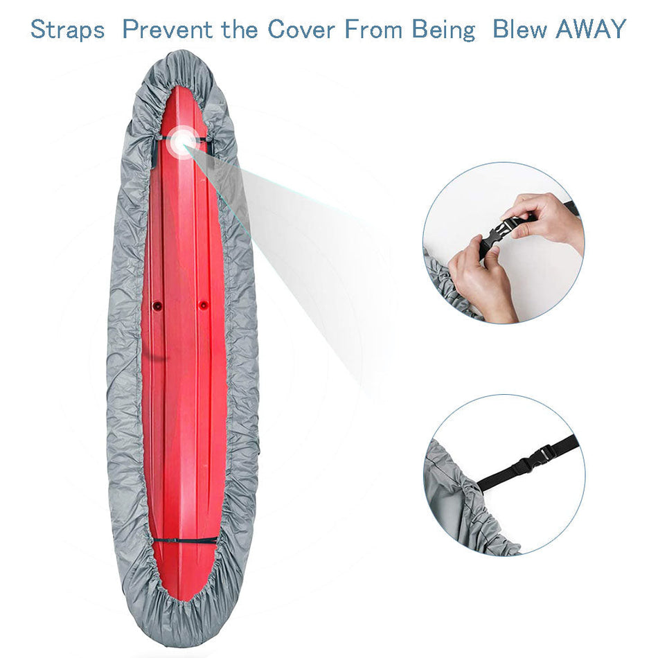 Labwork For 11.8-13.1ft Kayak Cover Canoe Storage Dust Cover Waterproof UV Protection Lab Work Auto