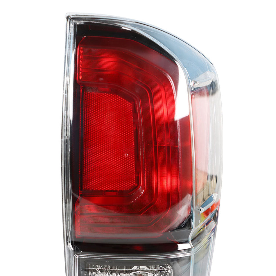Labwork For 16-21 Toyota Tacoma Black Bezel Tail Lights Brake Lamp Left + Right Lab Work Auto