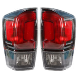 Labwork For 16-21 Toyota Tacoma Black Bezel Tail Lights Brake Lamp Left + Right