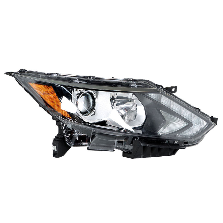 Labwork For 17-19 Nissan Rogue Sport Halogen Headlight Assembly Black Passenger Lab Work Auto