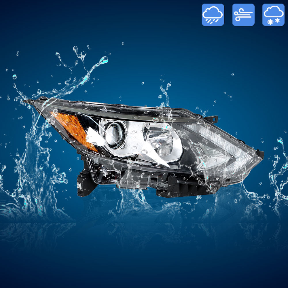 Labwork For 17-19 Nissan Rogue Sport Halogen Headlight Assembly Black Passenger Lab Work Auto
