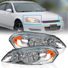 Load image into Gallery viewer, Labwork For 2006-2013 Chevrolet Impala Headlights Assembly Headlamp Chrome RH&amp;LH Lab Work Auto