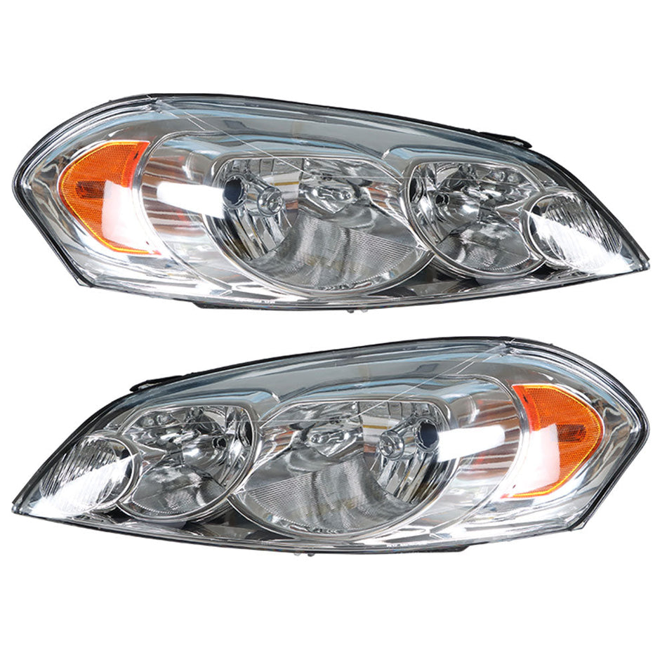 Labwork For 2006-2013 Chevrolet Impala Headlights Assembly Headlamp Chrome RH&LH Lab Work Auto