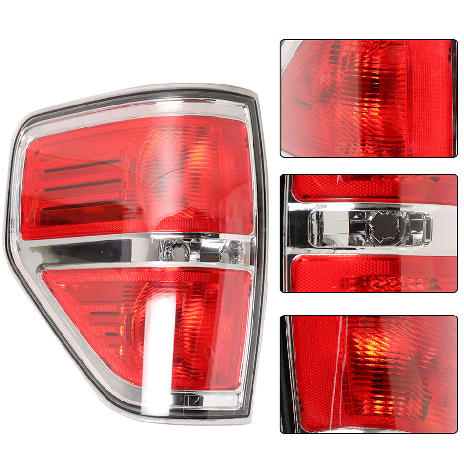Labwork For 2009-2014 Ford F-150 Tail Lights Rear Brake Lamps Halogen Left Side Lab Work Auto