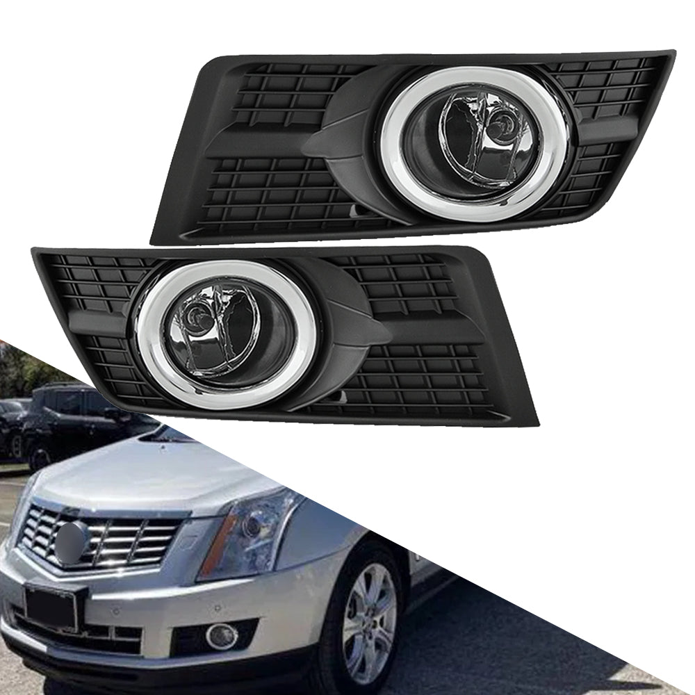 Labwork For 2010-2016 Cadillac SRX Fog Lights Lamps w/ Switch and Harness Left and Right Lab Work Auto