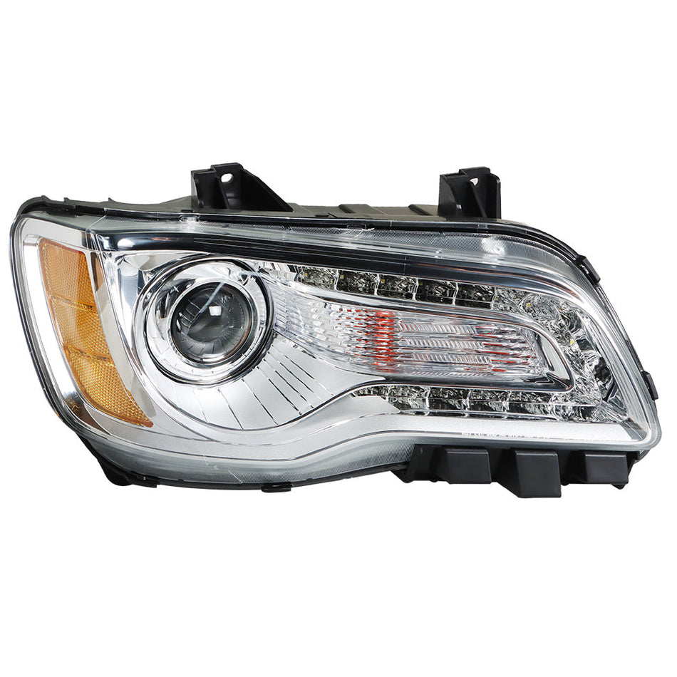 Labwork For 2011-2014 Chrysler 300 Headlight Assembly Halogen Chrome Passenger Lab Work Auto