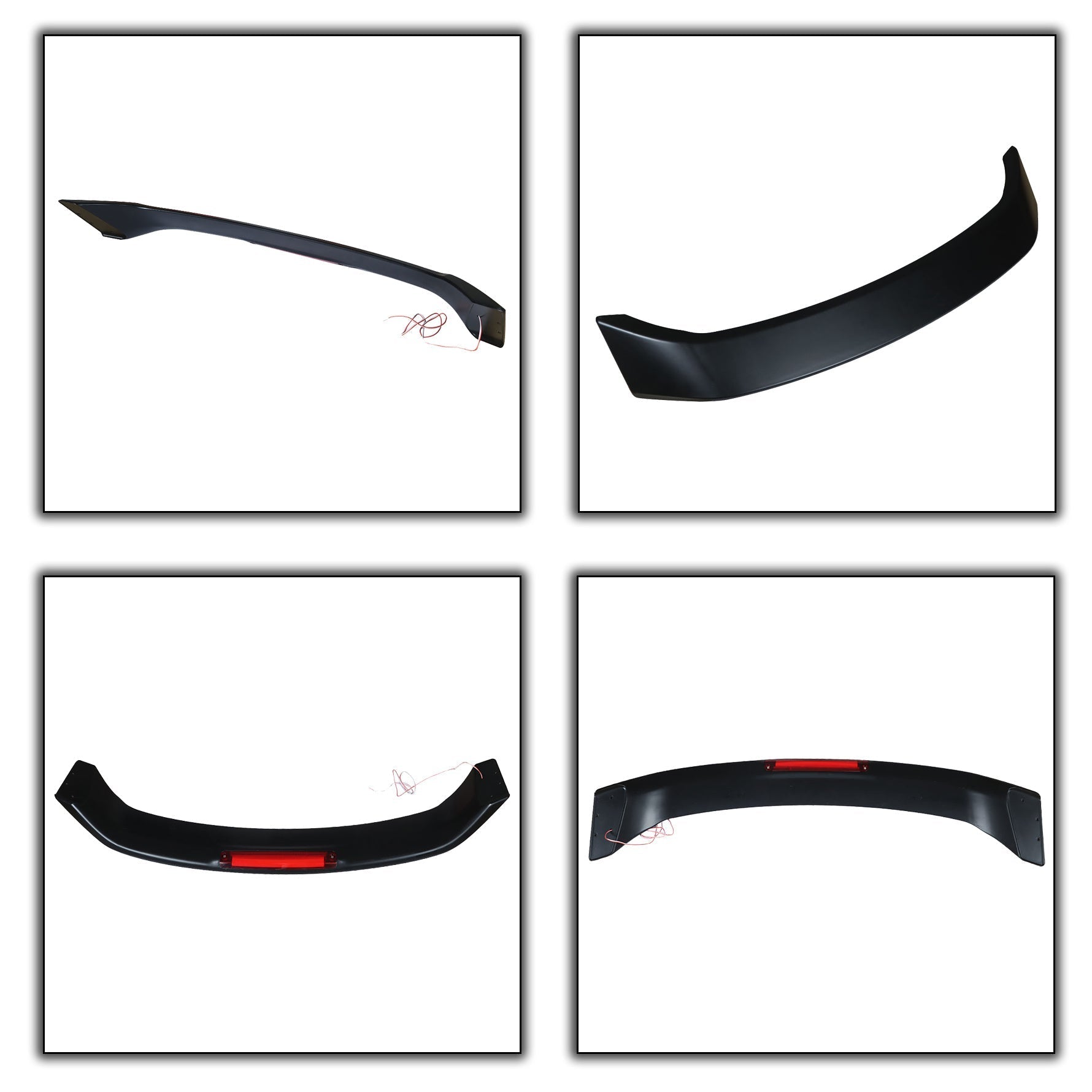 Labwork For 2013-2015 Honda Civic 4 Door Si Style Trunk Spoiler Wing Matte Black Lab Work Auto