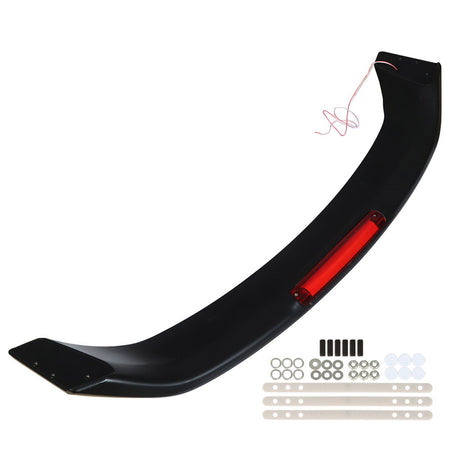 Labwork For 2013-2015 Honda Civic 4 Door Si Style Trunk Spoiler Wing Matte Black Lab Work Auto